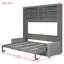 Lit escamotable double, lit escamotable avec rangement-705622753