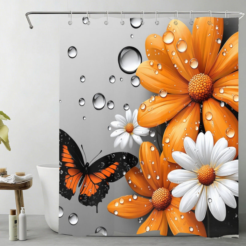 Rideau de bain Daisy Butterfly
