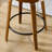 Modern Faux Leather Swivel 30'' Bar Stools , Wood Bar Stools with Footrest-122537563-119858594