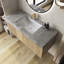 Meuble-lavabo mural pré-assemblé en contreplaqué avec lavabo, tiroir et portes-1408954819
