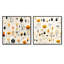 Warrington - Ensemble de 2 collages de formes carrées abstraites-101846324-101846327