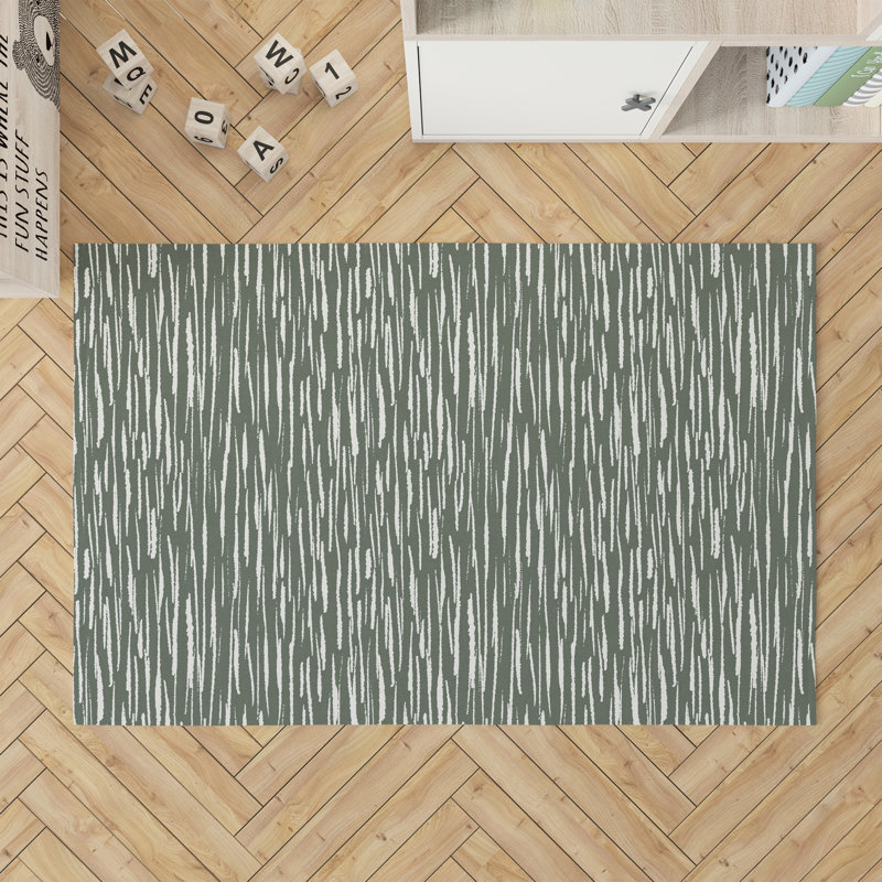 Spectrum Strands Kids Play Mat, Chimichurri/Green