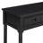 TREXM Daisy Series Console Table Traditional Design With Two Drawers And Bottom Shelf (Black)-334574079
