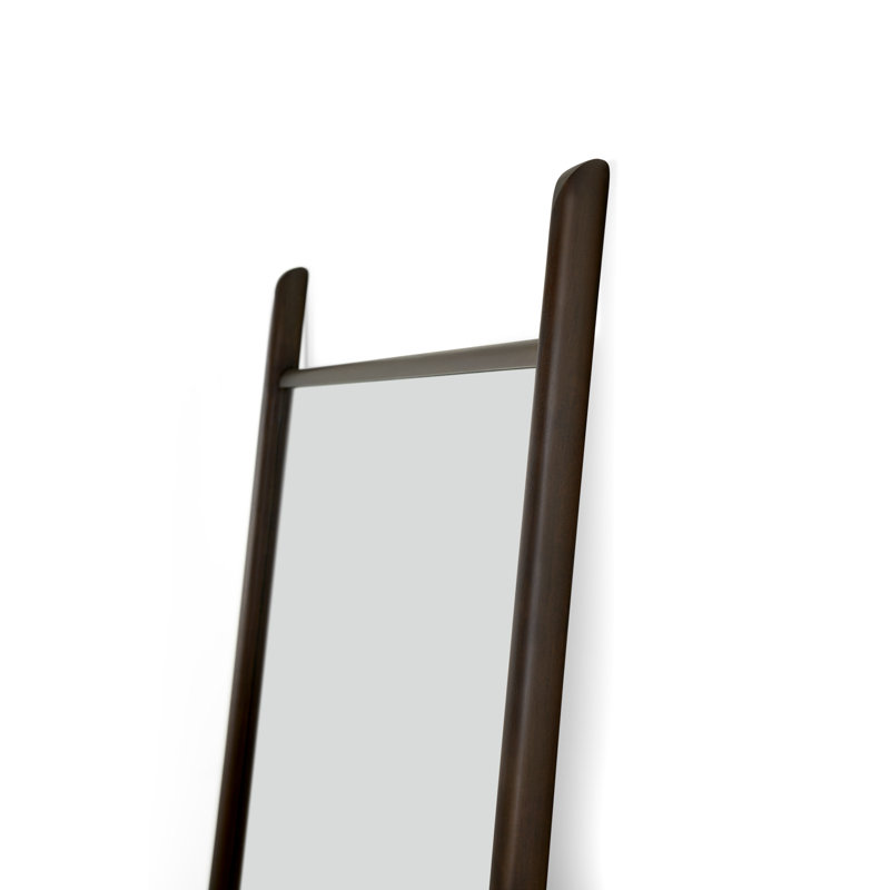 Polished Imperfect Mirror, 75" x 22", Black