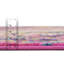 Tapis beige / rose / bleu tissé à la machine Ector-33092890