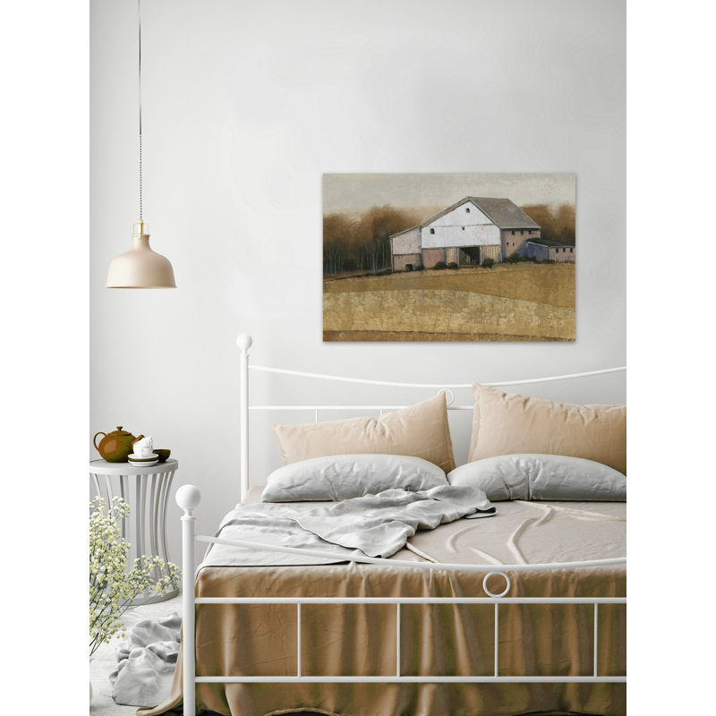 « white grange view i », reproduction de peinture à l’huile sur toile tendue, H 20 po x l 30 po x P 1,5 po