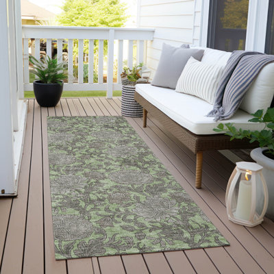 Tapis intérieur / extérieur en polyester tissé à la machine Ayush