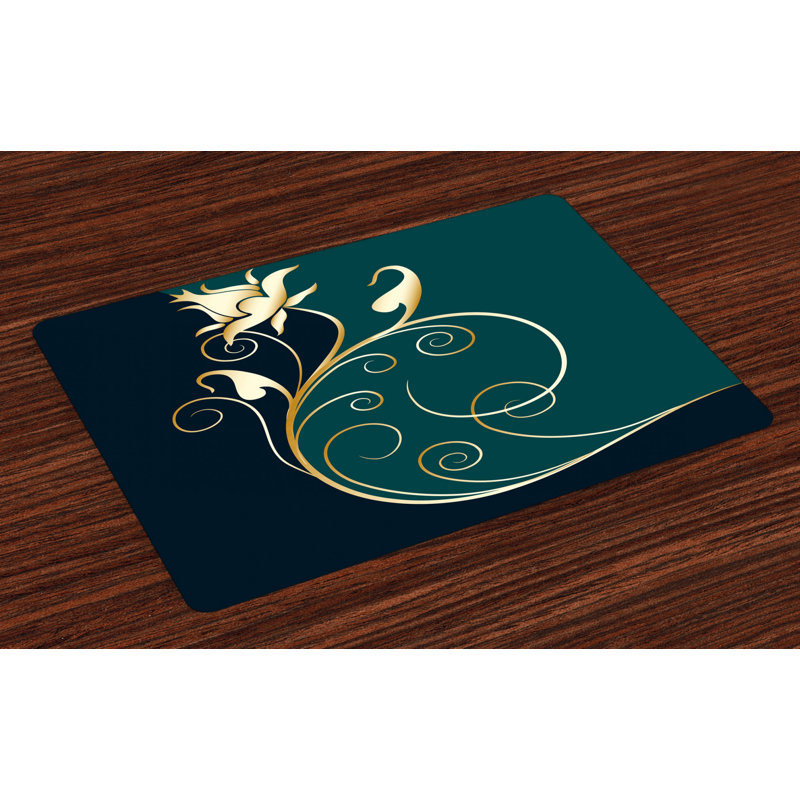 Omar Swirled Flower Petals Placemat