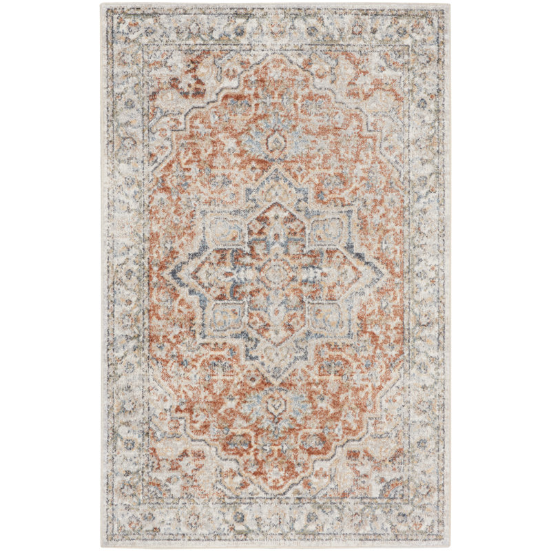 Lago Vista Washable Oriental Indoor Rug, Rectangle 4' x 6'