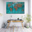Impression sur mappemonde, impression sur toile-303536926
