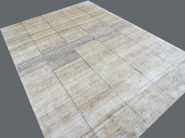 Rumi Silk Coconut Area Rug, Rectangle 7'9" x 10'9"
