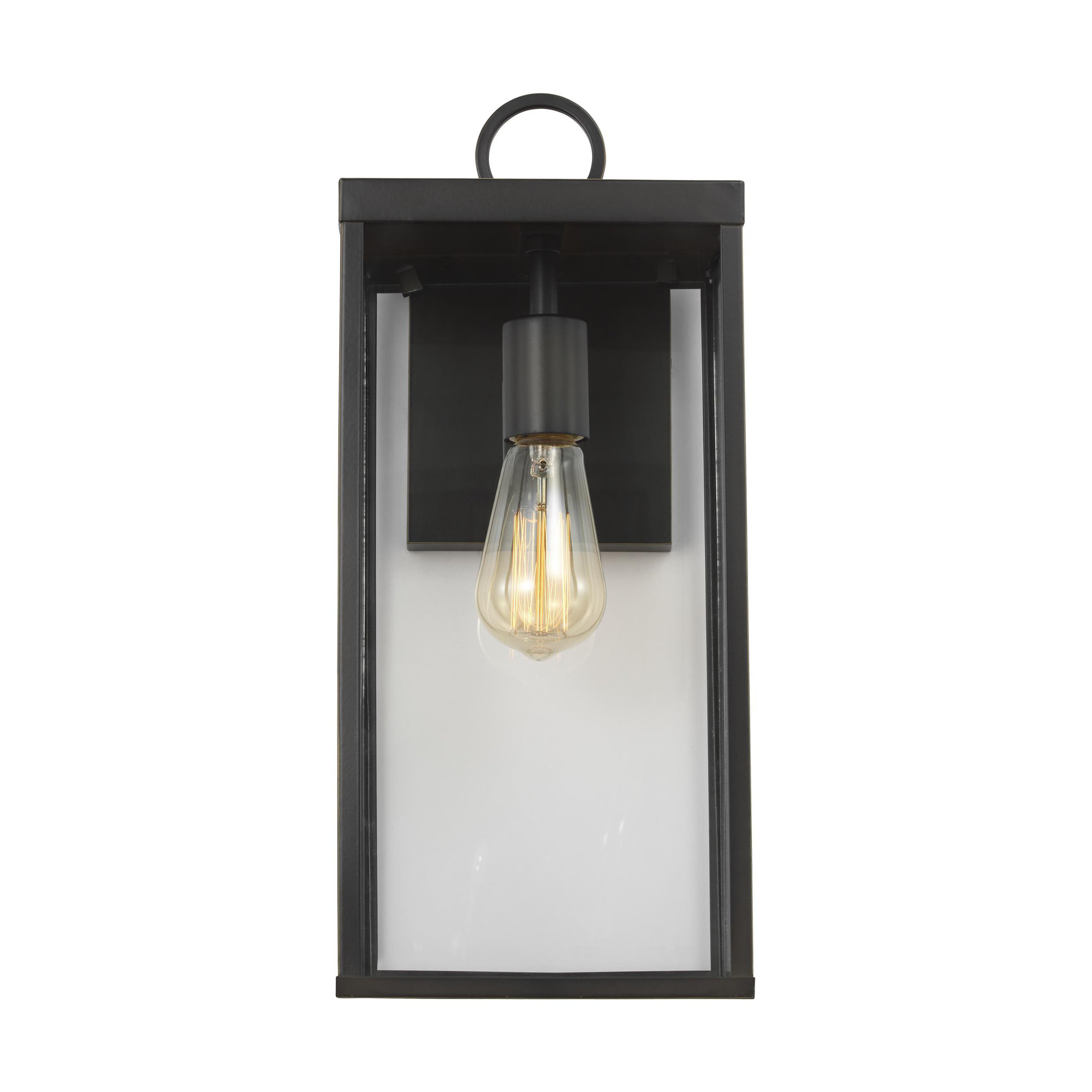 Howell Wall Lantern, Antique Bronze, 16.25" H x 7" W x 6.5" D