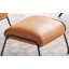 Fauteuil d'appoint et repose-pieds en cuir-972921523