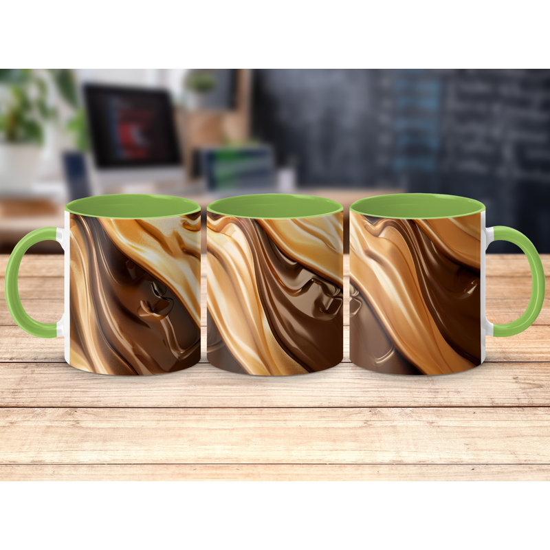Ceramic Coffee Mug, Light Green