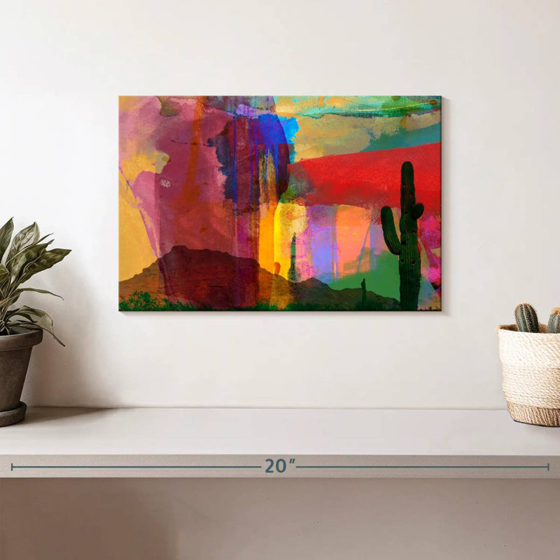 Mesa abstrait, H 8 po x l 12 po