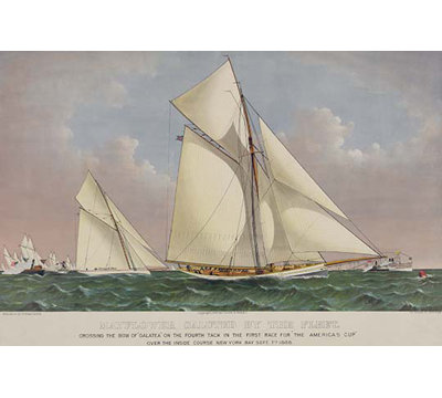 « america’s cup yacht race 1886 »-impression de publicités