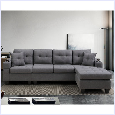 Walberg Upholstered 96.06'' Sofa & Chaise