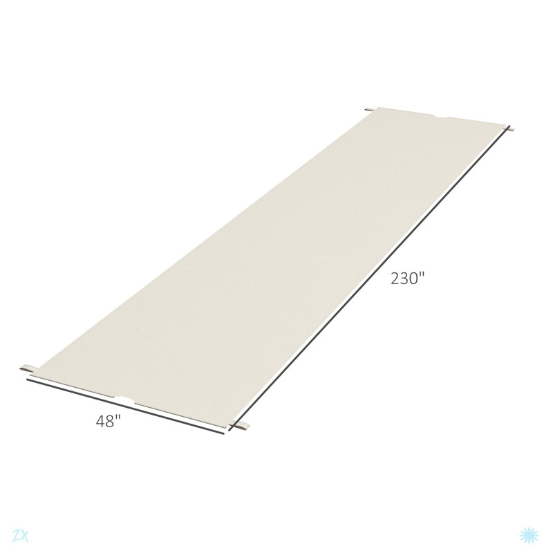 2 PCS 4 X 18Ft Pergola Canopy Replacement, UV Protection Pergola Shade Cover, Easy To Install For 10 X 11.8Ft Pergola