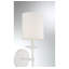 Meridian 1-Light Wall Sconce in White-713545679-713545676