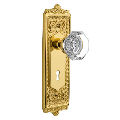 Egg & Dart Plate with Decorative Keyhole and Waldorf Door Knob