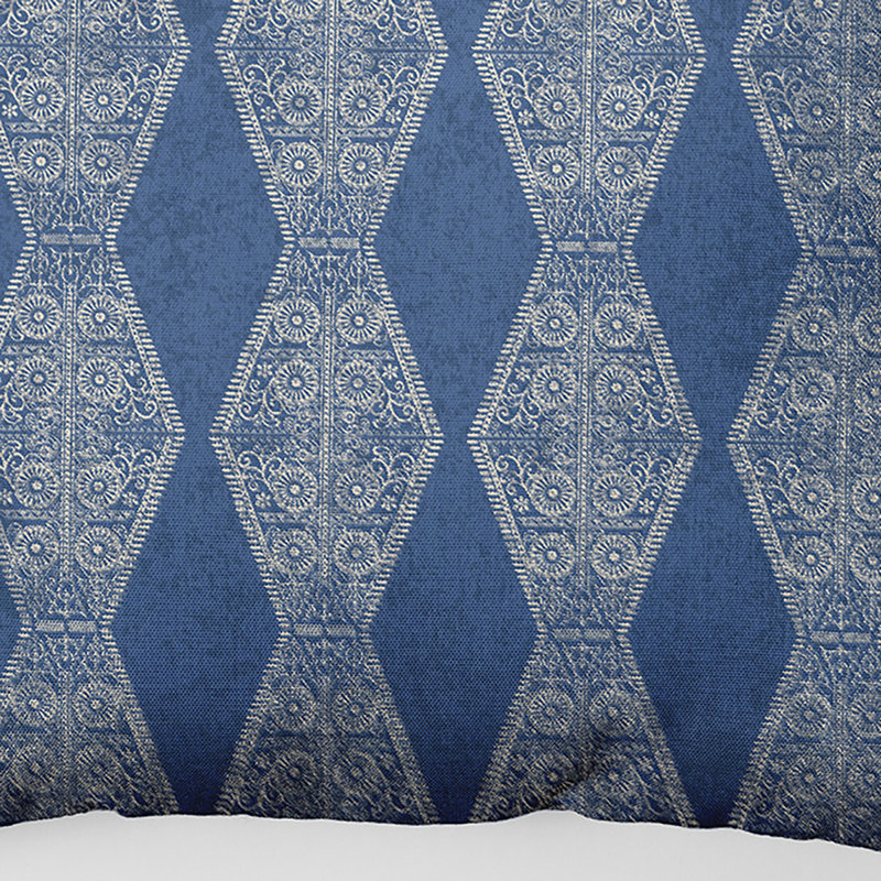 Housse de coussin d'extérieur carré HH Revival, Bleu, H 20 po x l 20 po