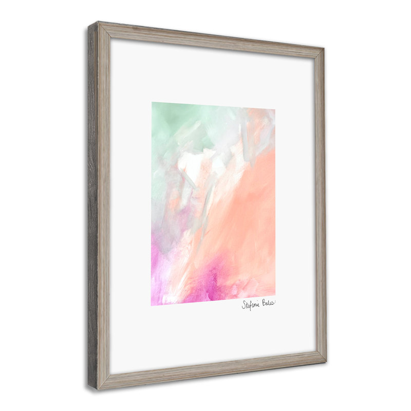Spring Garden Print by Stefanie Bales, Framed Matted Print, Gray, 12" H x 8" W x 1.125" D