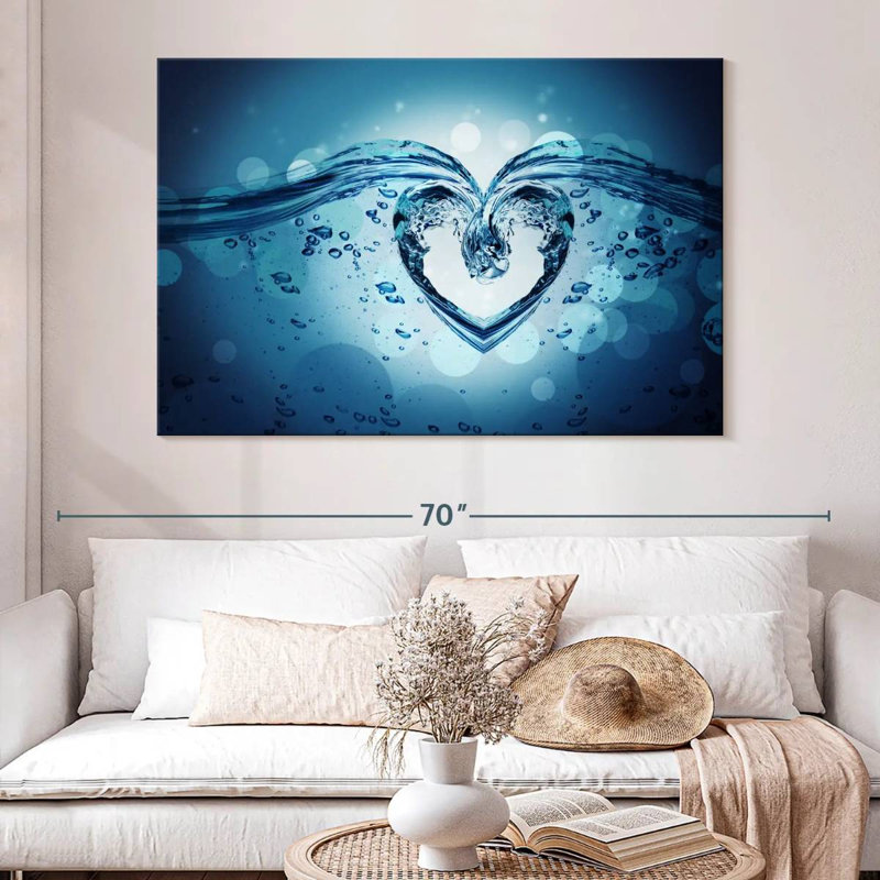Cœur Hardie Water Splash, H 8 po x l 12 po