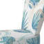 Chaise d'appoint rembourrée à motif géométrique Blue Leaves