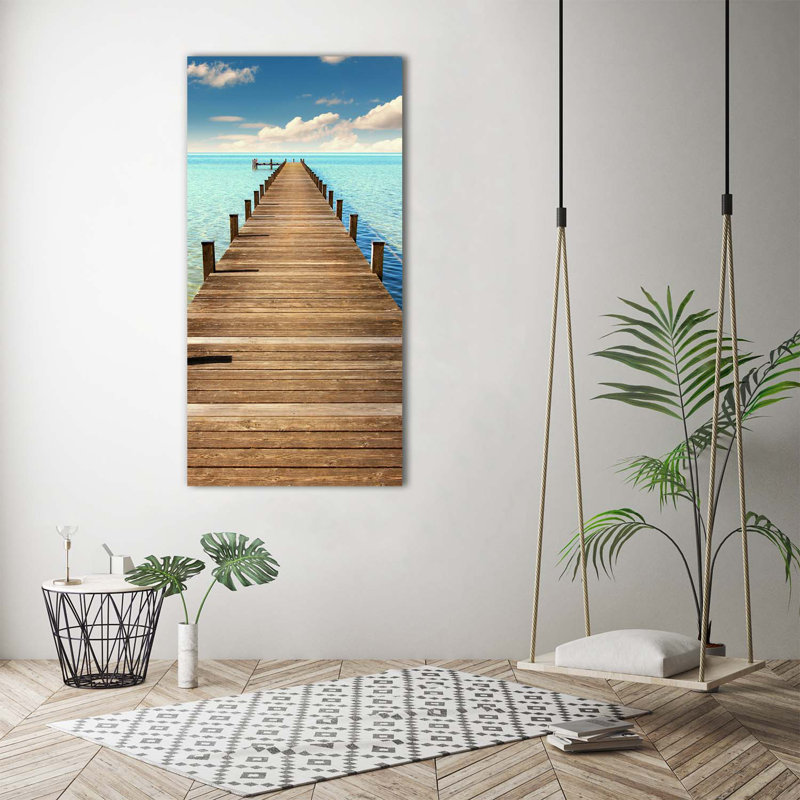 Wooden Pier - Wrapped Canvas Print
