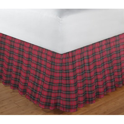 Homespun Star Ruffled Bed Skirt