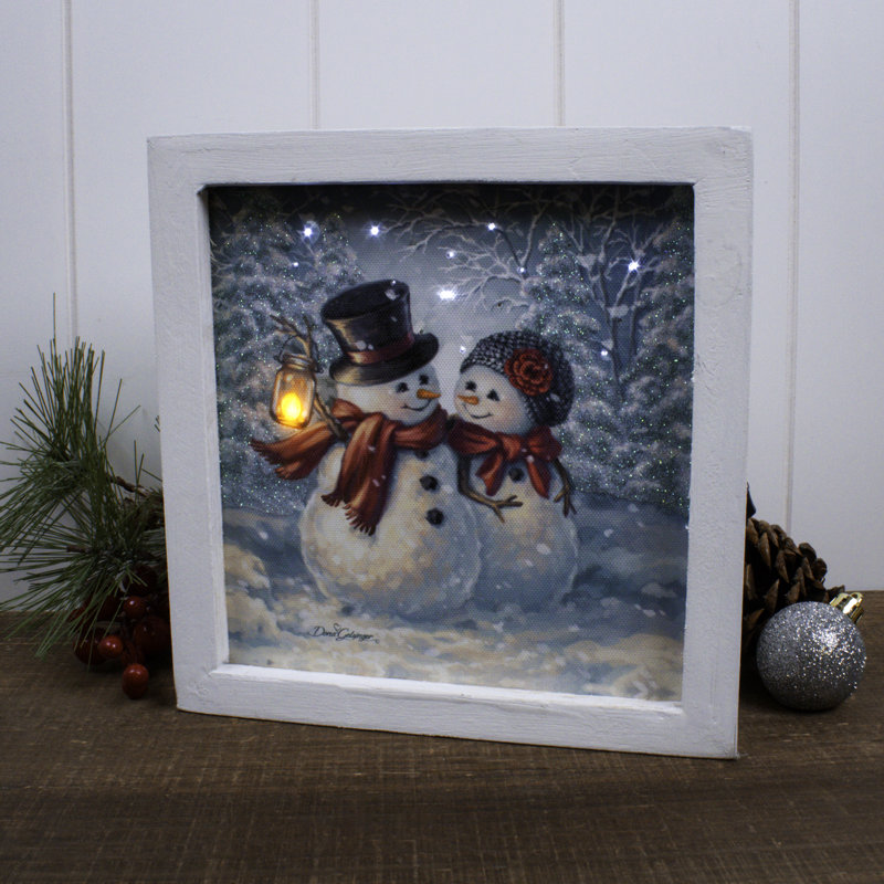 Snow Much in Love Lighted Shadow Box