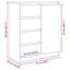 Sideboard With Drawers 71X35x84 Cm Engineered Wood-706542680