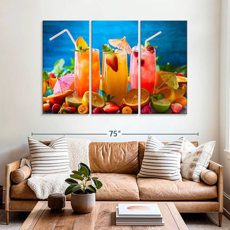 Yarlin jus de fruits d'été, H 42 po x l 65 po