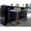 Verona Upholstered Stool with Metal Frame