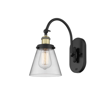 Applique murale 1 lumière 6 "avec bras pivotant 6" Shauna Cone