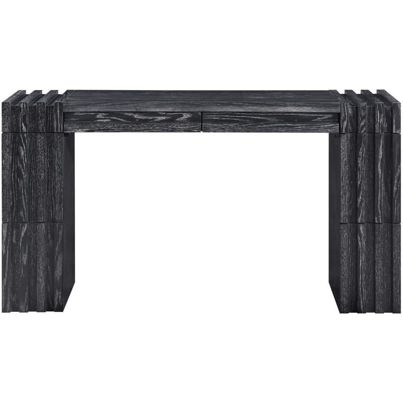 Stanton Veneer And Solid Wood Console Table, Black