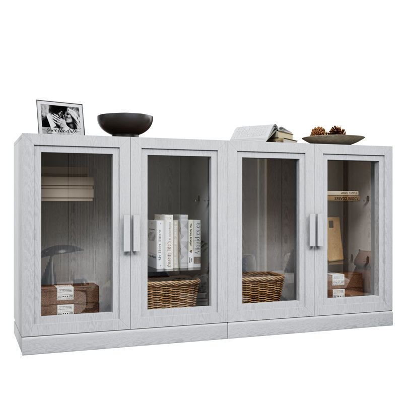 Mance 62"W X 36" H W Sideboard Media Console, 36" H x 62" W x 16" D, White