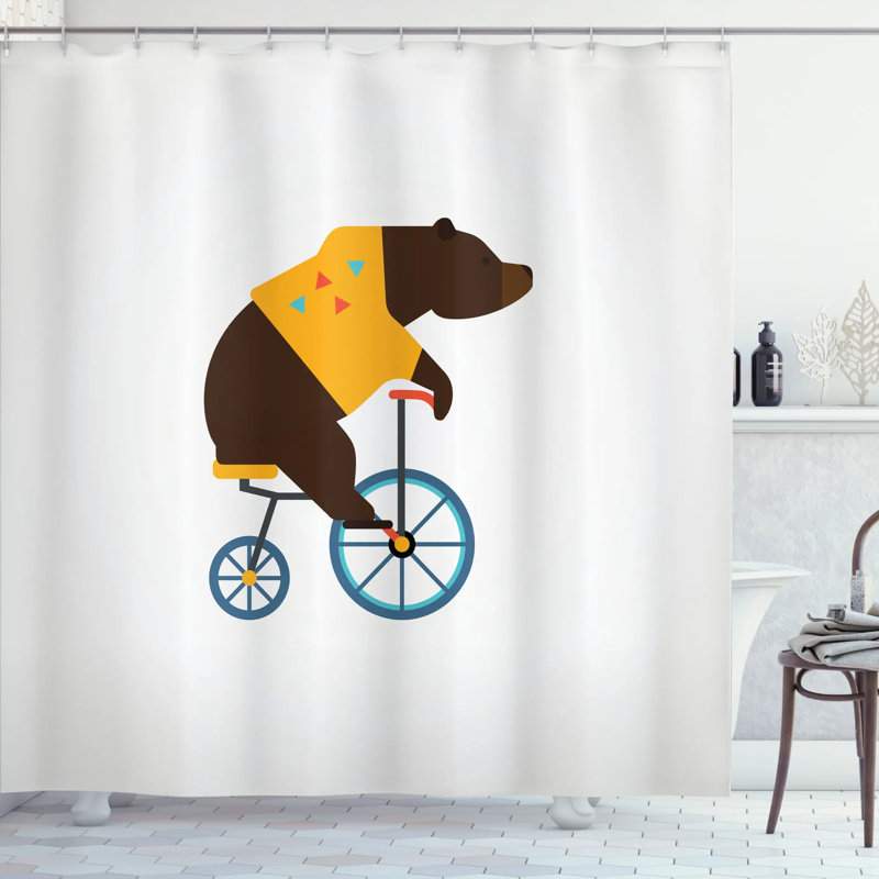 Ivor Shower Curtain with Hooks Included, 75" H x 69" W