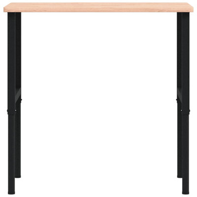 Solid Wood Top Height-Adjustable Workbench