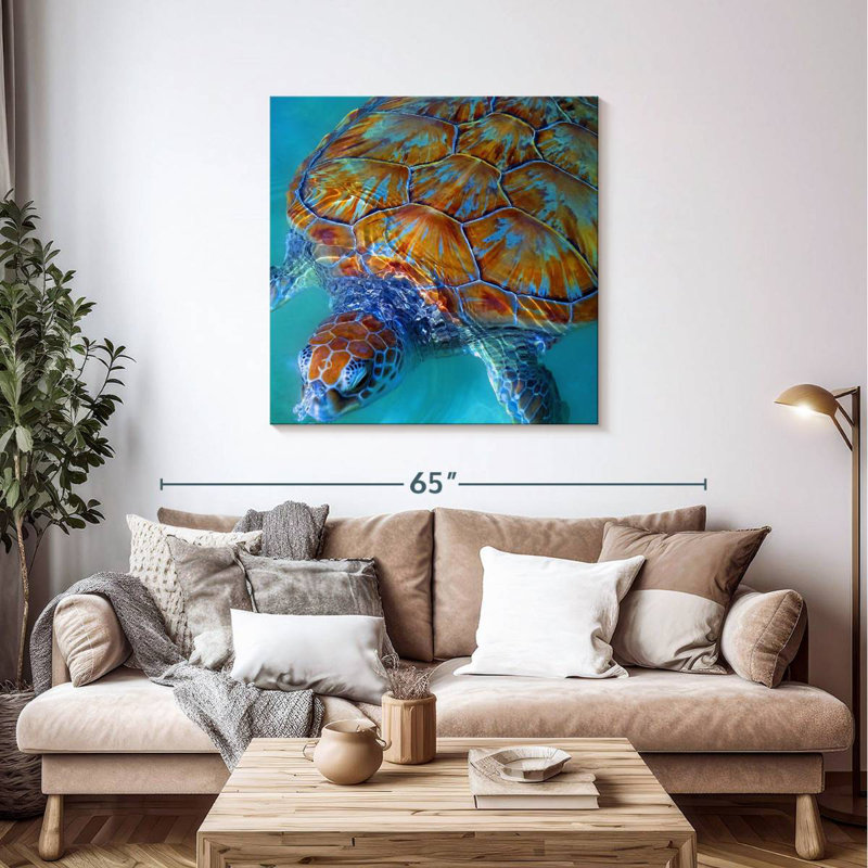 Brampt Cayman Sea Turtle, 39" H x 39" W