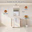 Miroir de salle de bain rectangulaire biseauté avec cadre en aluminium -378938466-378938482