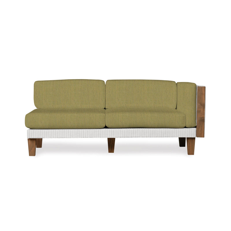 Catalina Outdoor 2 - Seat Loveseat, White, Demo Oatmeal