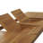 Rectangular Teak Solid Wood Extendable Outdoor Dining Table , 108.5 " W 39.5 " D