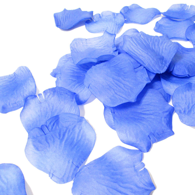 Sac de fleurs de pétales de rose, Bleu royal
