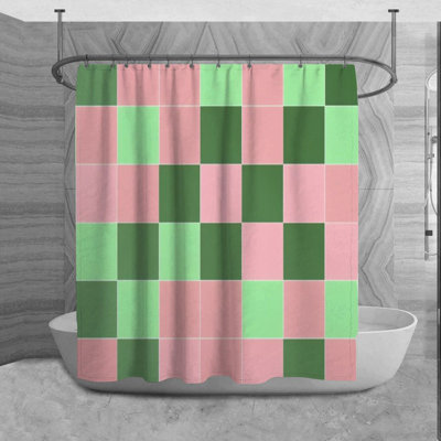 Adola Checkered Shower Curtain