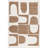 Odilia Geometric Machine Washable Area Rug-1126276149