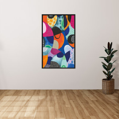 "Overflow I" by Cheryl Warrick Print on Canvas in a Black Floater Frame
