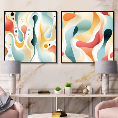 Daimarion - Abstract Square Collage Set Of 2