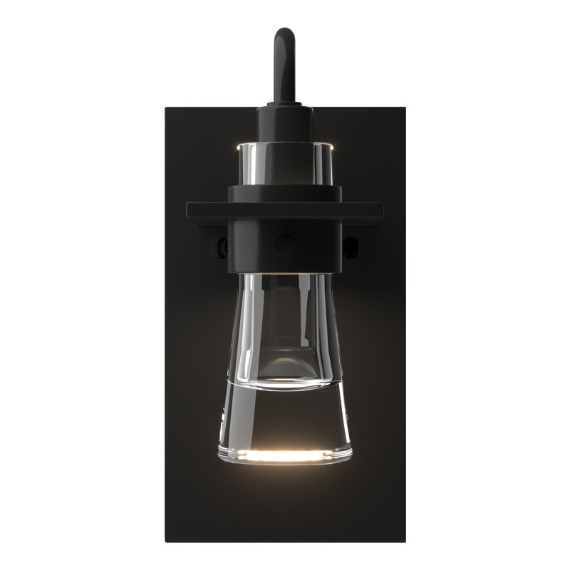 Erlenmeyer 1-Light Armed Sconce, Opaque Black