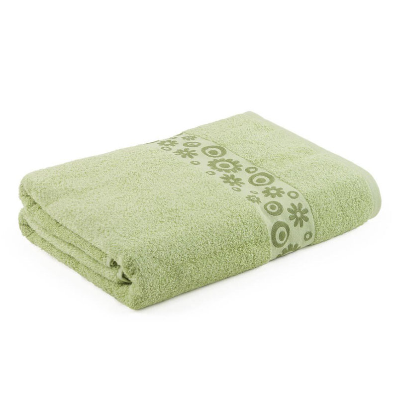 Ethan Cotton Midweight Bath Towel, Light Green